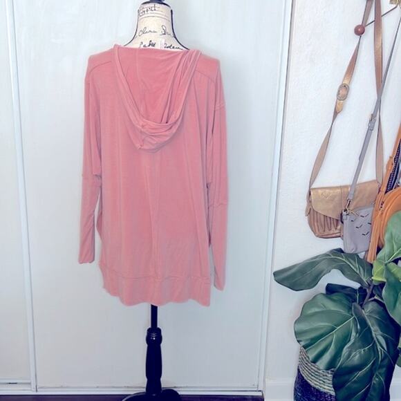 Free People Soul Circle Hooded Shirt size Medium - Picture 7 of 13